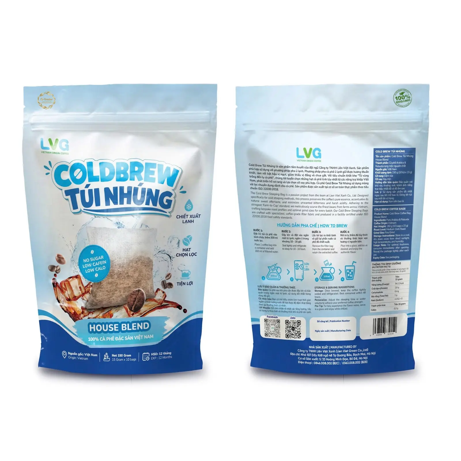 Steeped coffee bags