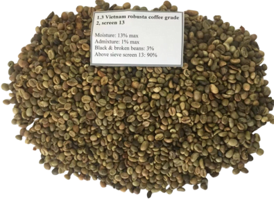 VIETNAM ROBUSTA GRADE 1 WETPOLISHED SIZE 16-18